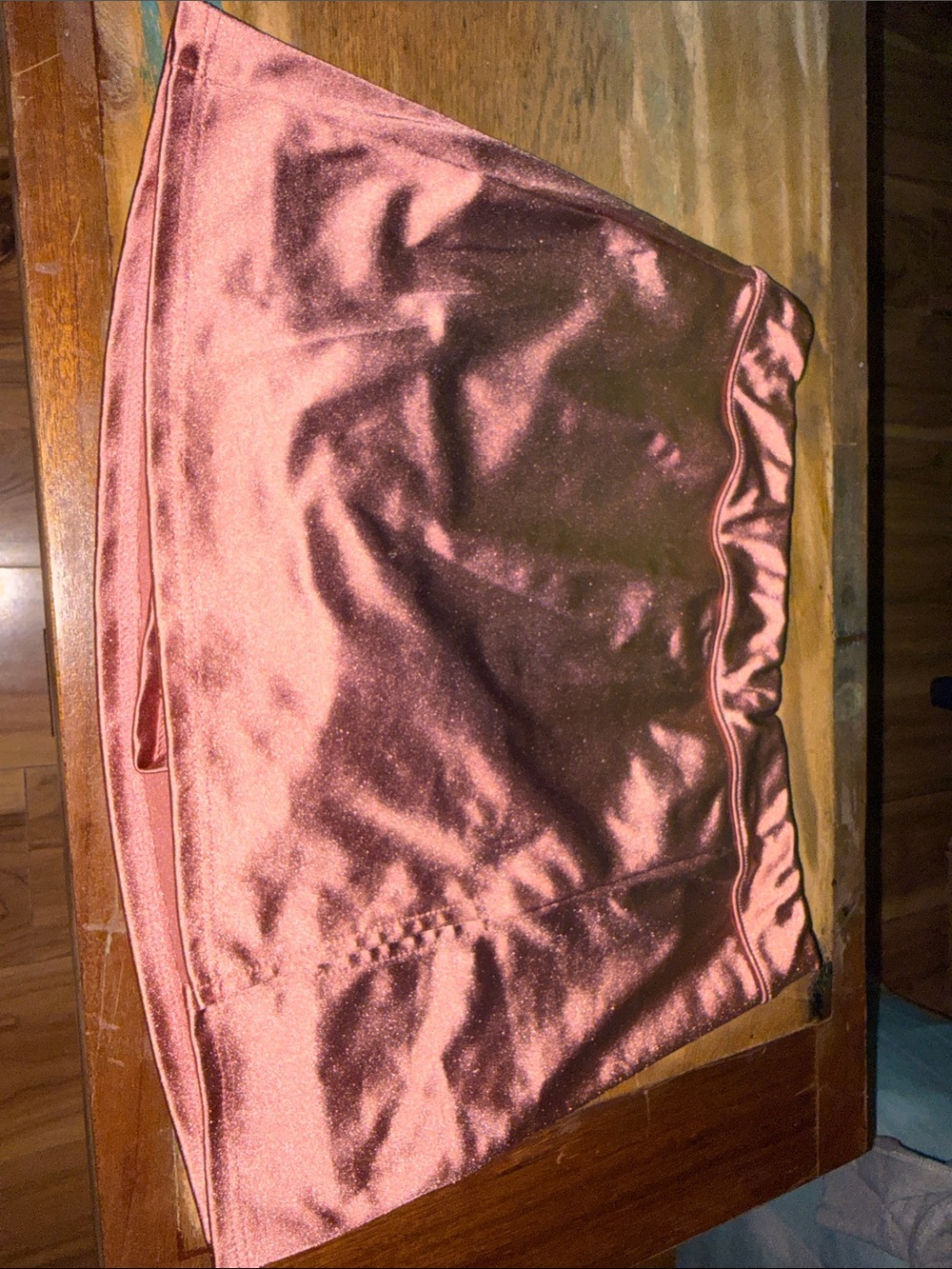Satin Mini Skort - Rose Copper